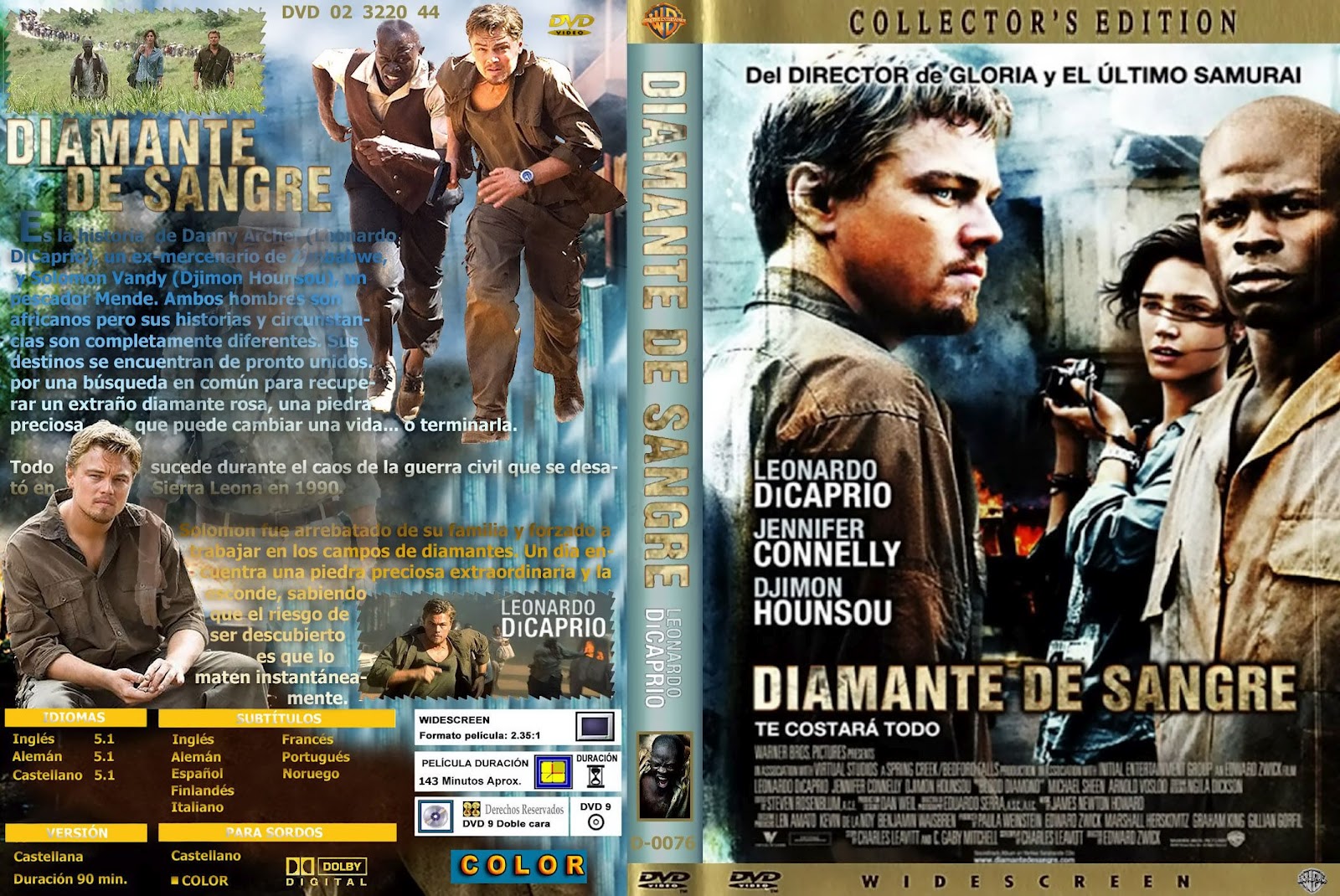 PELICULAS DVD FULL DIAMANTE DE SANGRE (The Blood Diamond)